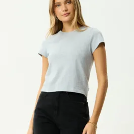 Afends - Carmen Baby Tee Shadow Grey Marle