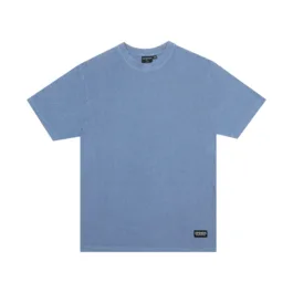 Afends Classic Retro Tee in washed slate blue
