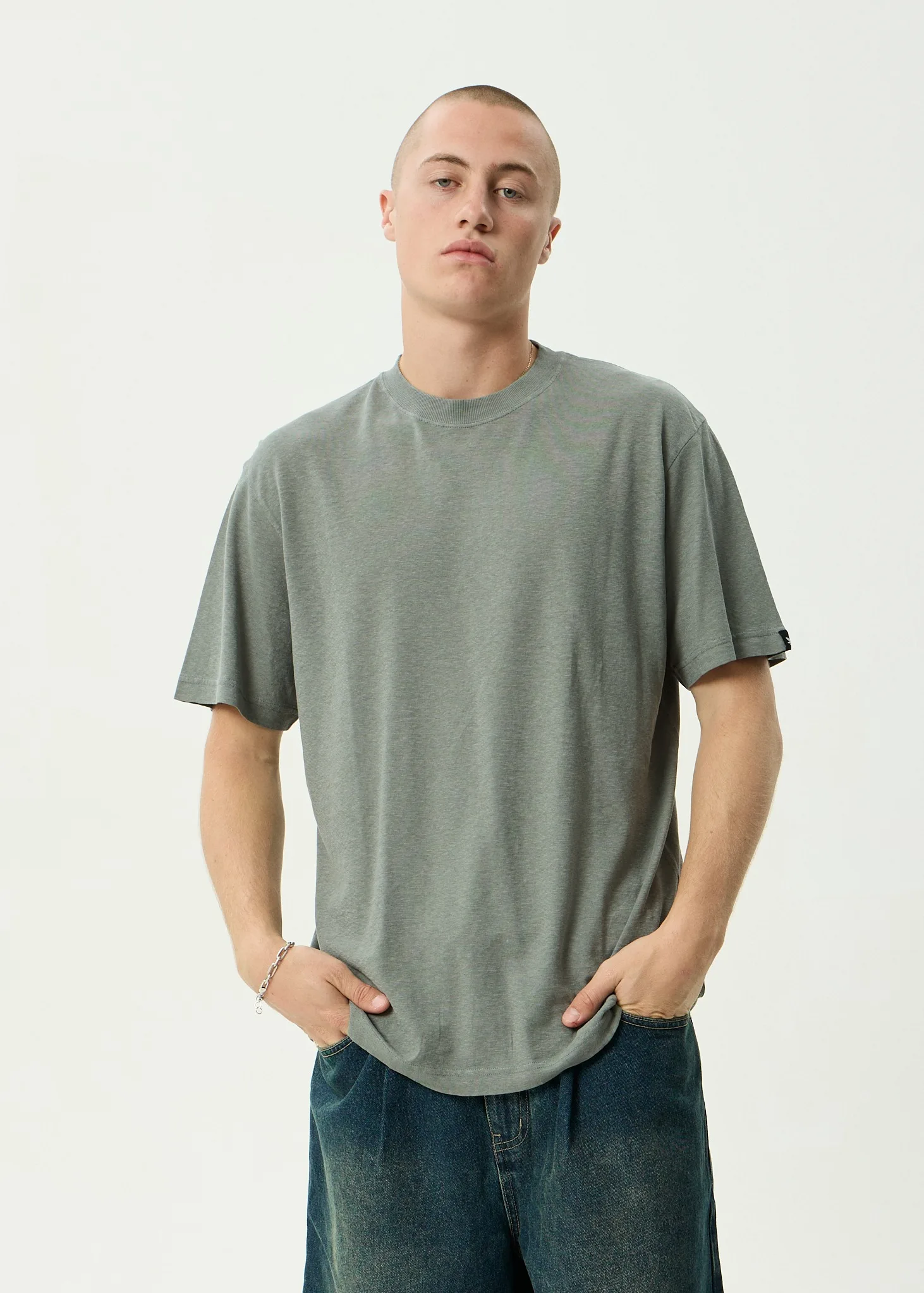 Afends - Classic Retro Tee Washed Sycamore - Image 2