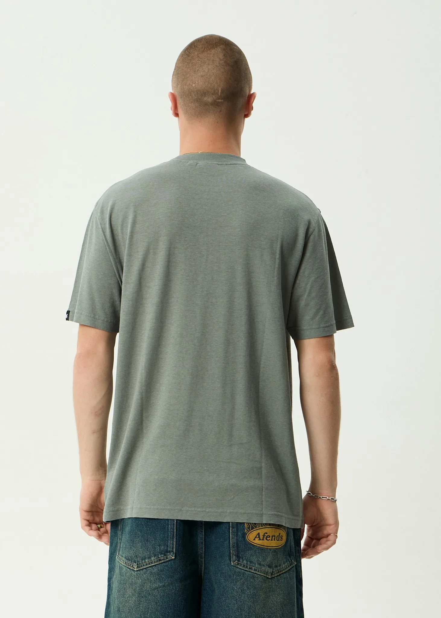 Afends - Classic Retro Tee Washed Sycamore - Image 3