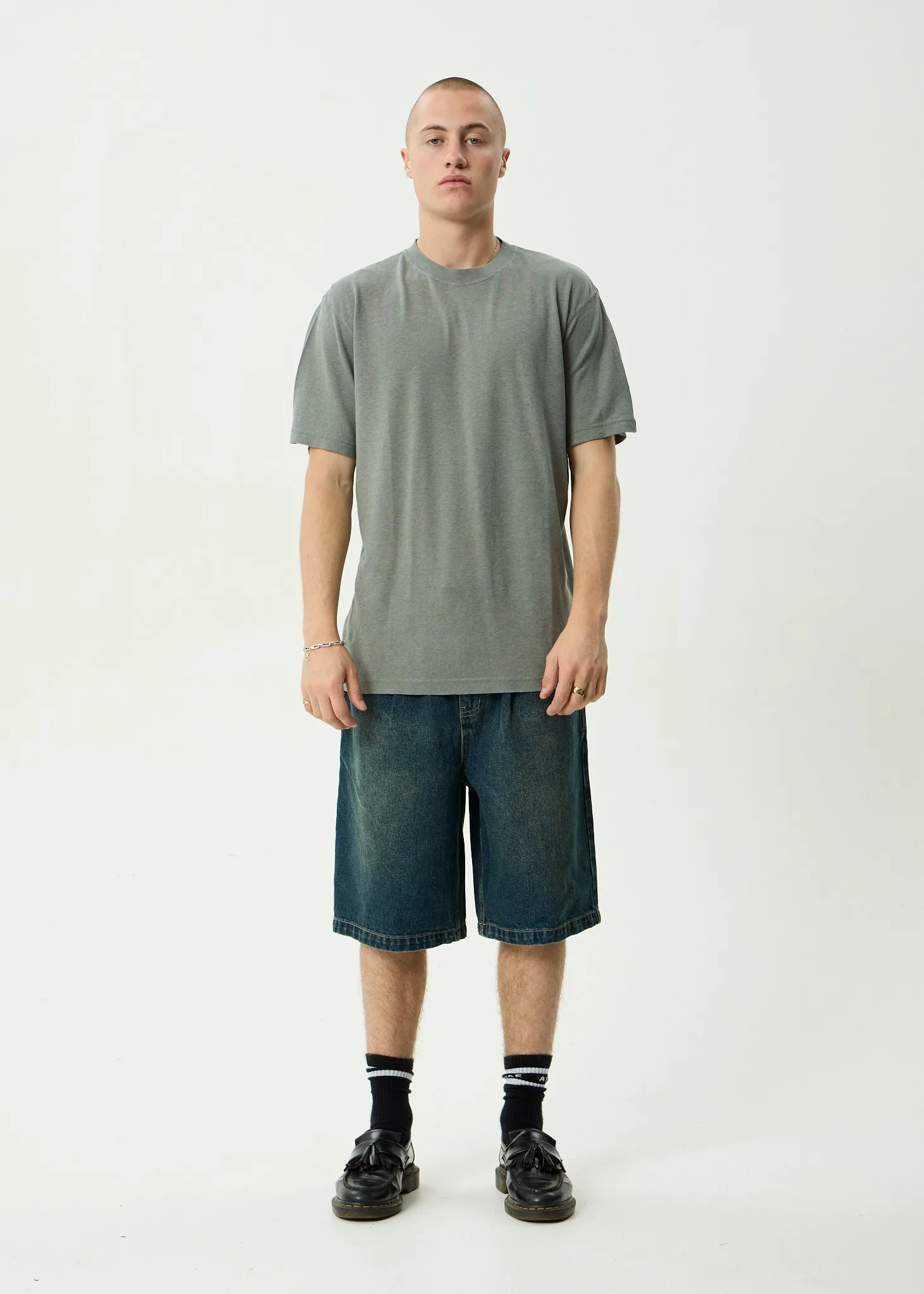 Afends - Classic Retro Tee Washed Sycamore - Image 4