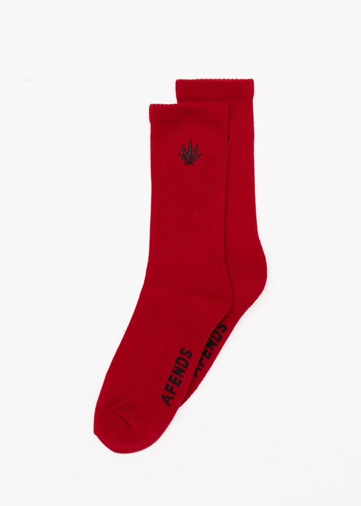 Afends Happy Socks One Pack Ketchup