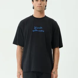 Afends - Mind Melt Boxy Tee Black