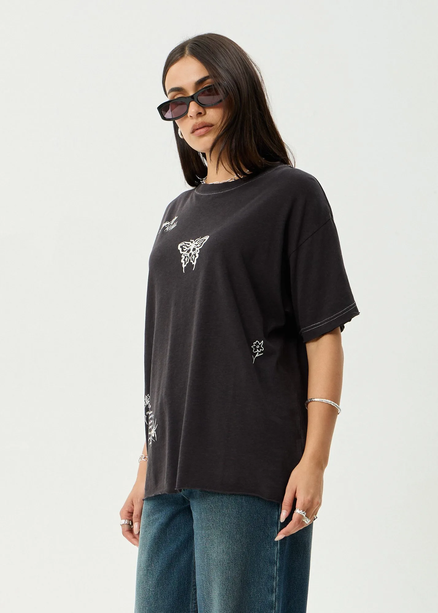 Afends - Rise Oversized Tee Stone Black - Image 2
