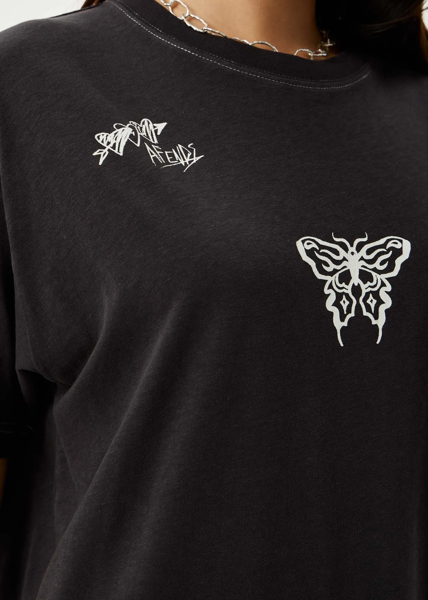Afends - Rise Oversized Tee Stone Black - Image 4