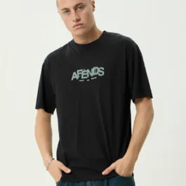 Afends - Safety Retro Tee Stone Black