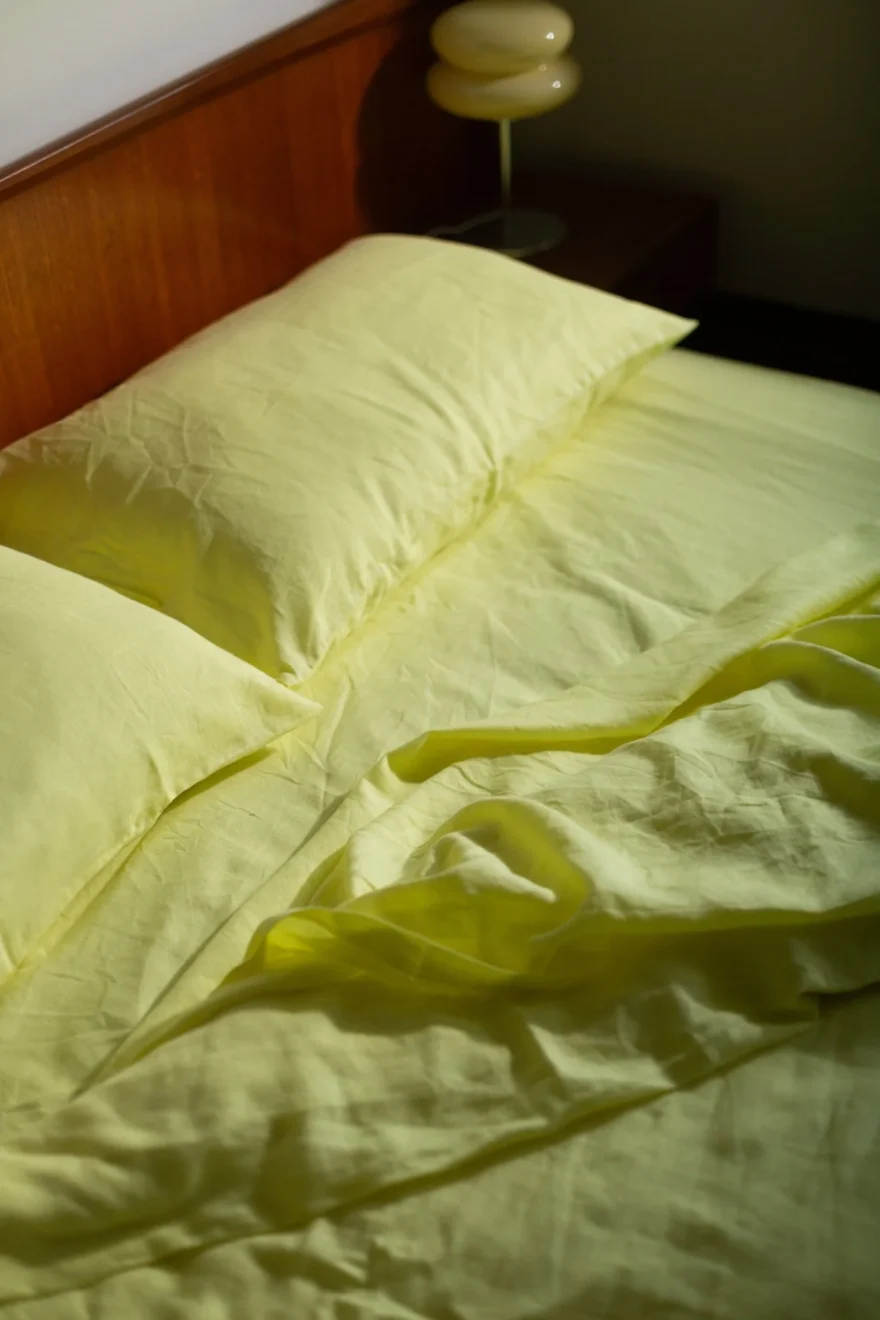 Good Studios - Hemp Linen Bedding Set Limoncello - Image 2