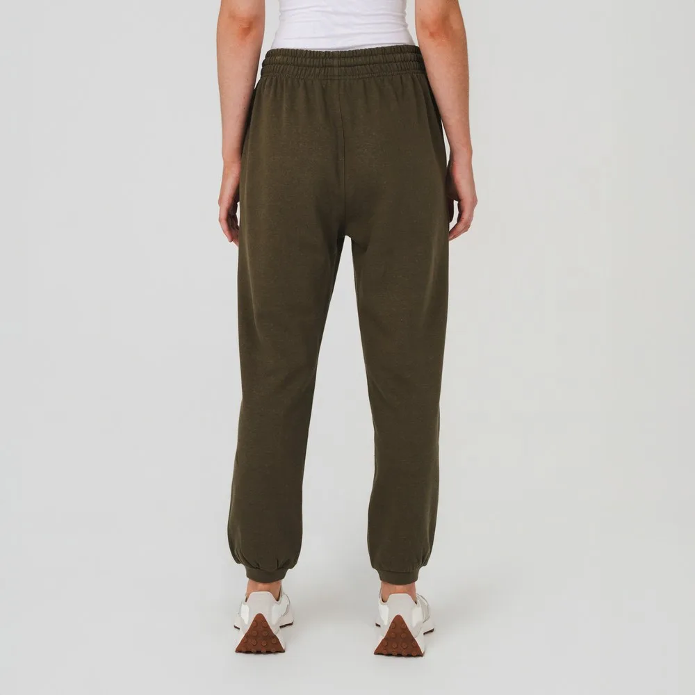 Hemp Clothing Australia Mens Track Pants Olive view 1