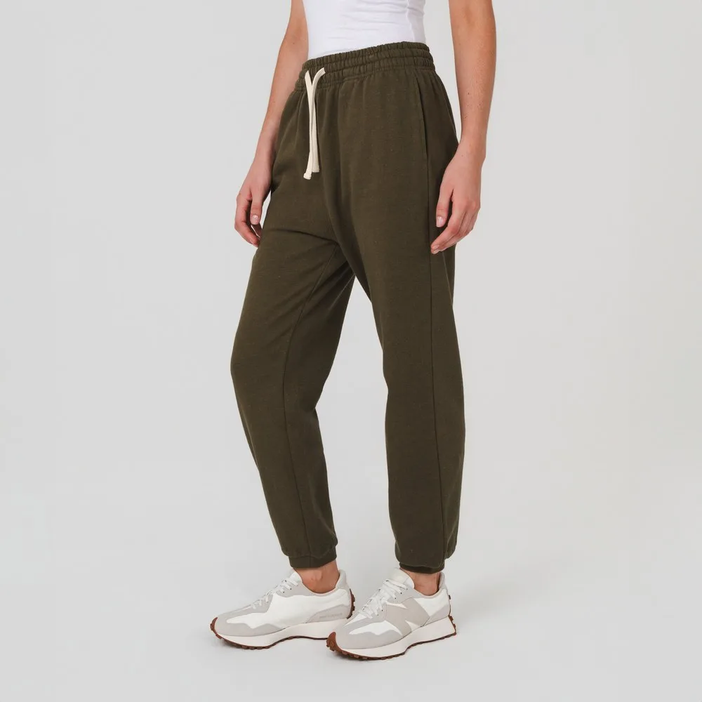 Hemp Clothing Australia Mens Track Pants Olive view 3