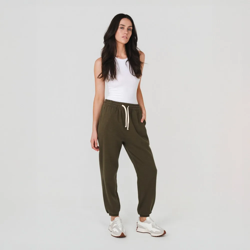 Hemp Clothing Australia Mens Track Pants Olive view 5