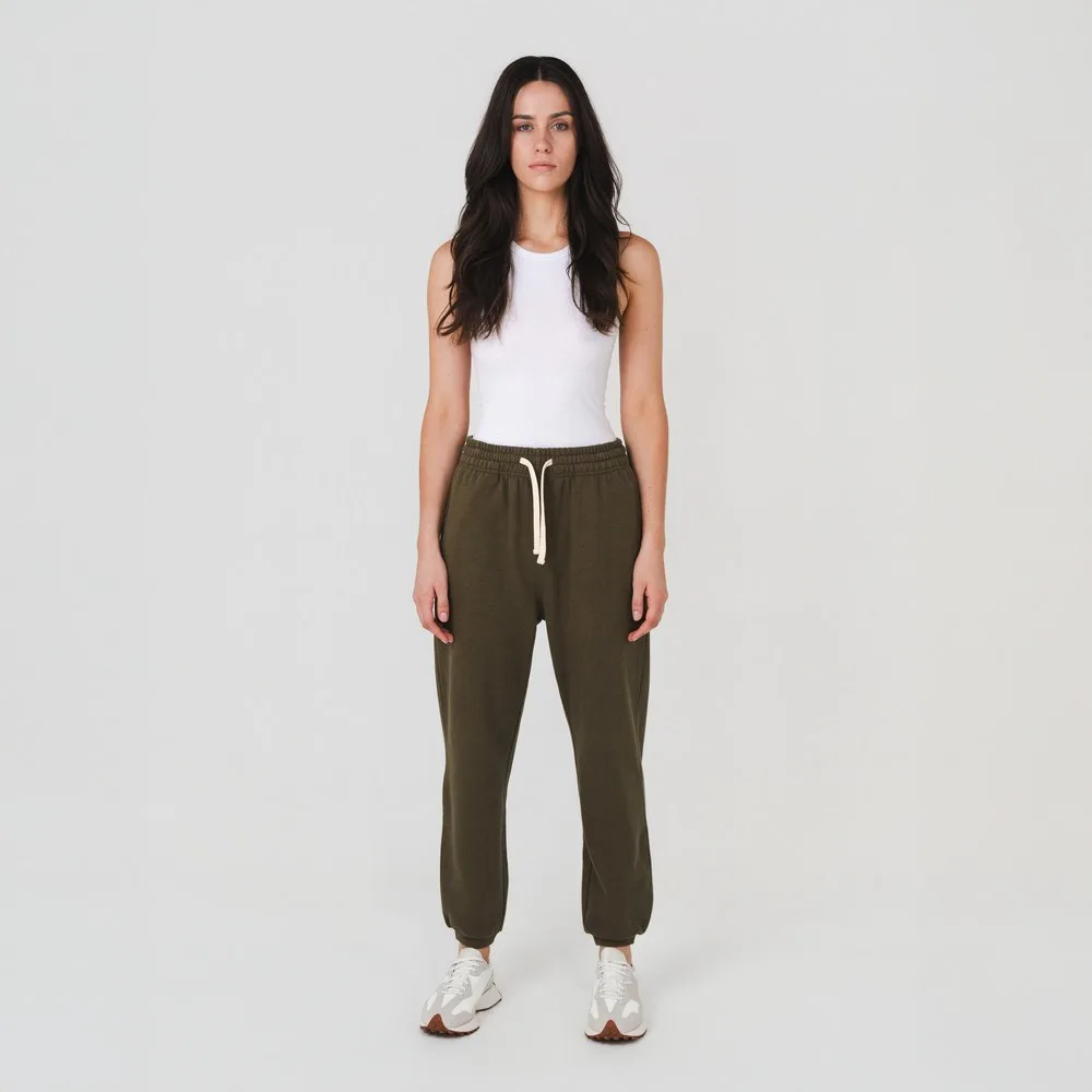 Hemp Clothing Australia Mens Track Pants Olive view 6