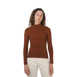 Hemp Clothing Australia - Stretch Mock Neck Skivvy