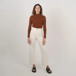 Hemp Clothing Australia - Stretch Mock Neck Skivvy