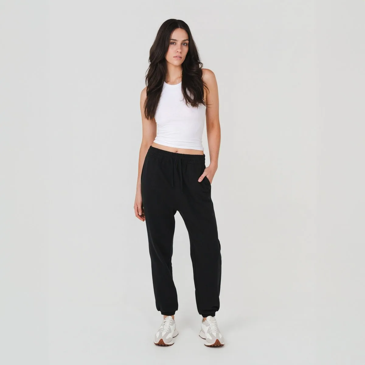 Hemp Clothing Australia - Womens Track Pants Black