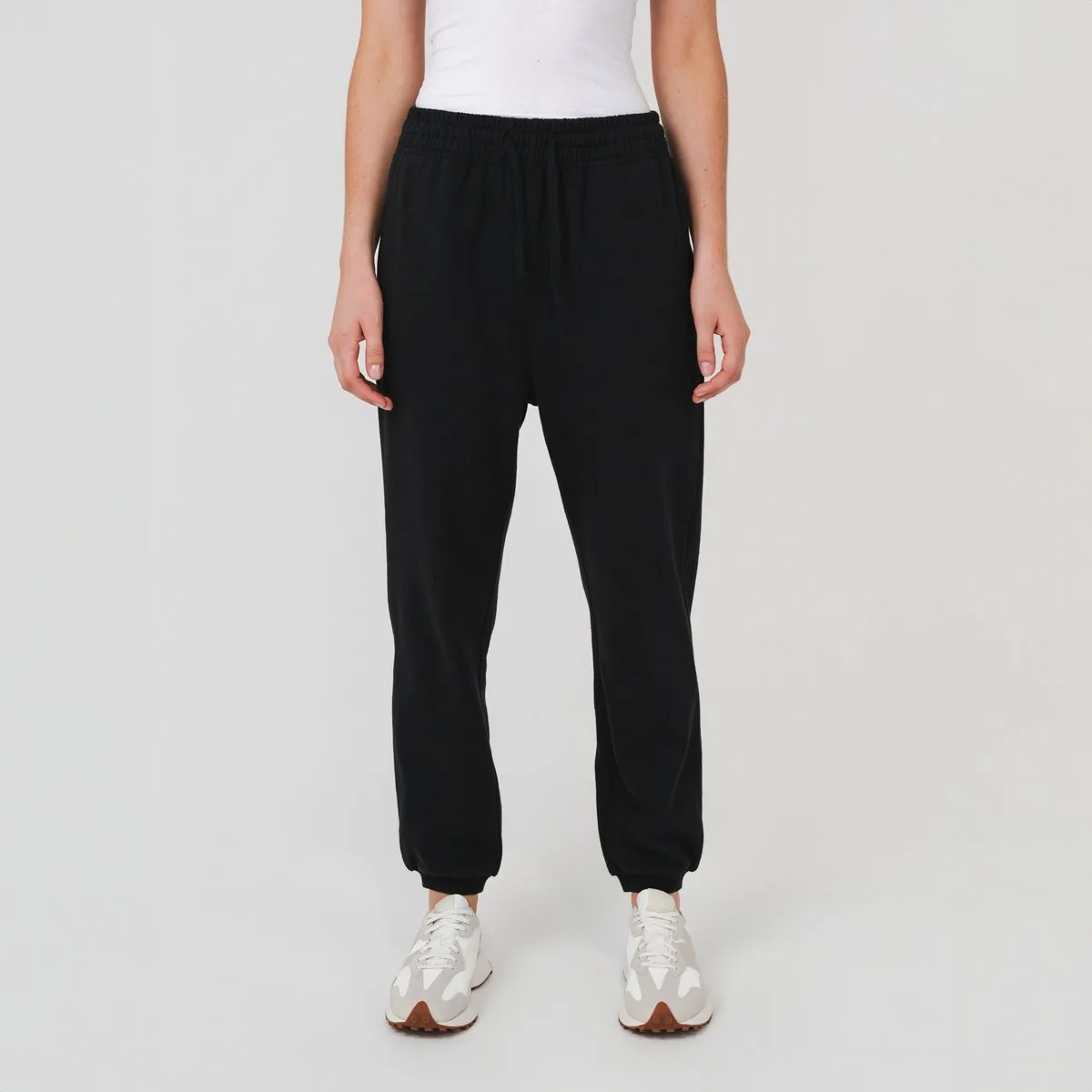Hemp Clothing Australia - Womens Track Pants Black - Image 2