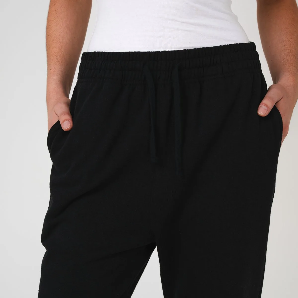 Hemp Clothing Australia - Womens Track Pants Black - Image 5