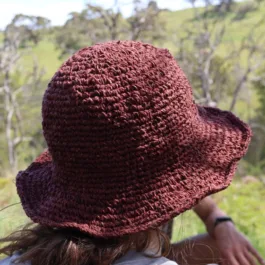 Spicysols - Crochet Hemp Hat Brown