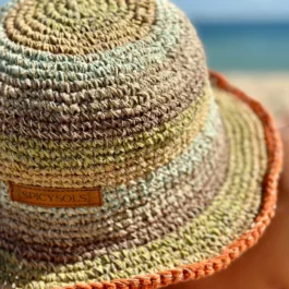 Spicysols - Crochet Hemp Hat Golden Hour