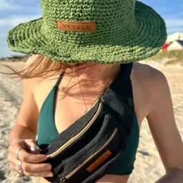 Spicysols - Crochet Hemp Hat Moss Green