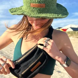 Spicysols - Crochet Hemp Hat Moss Green