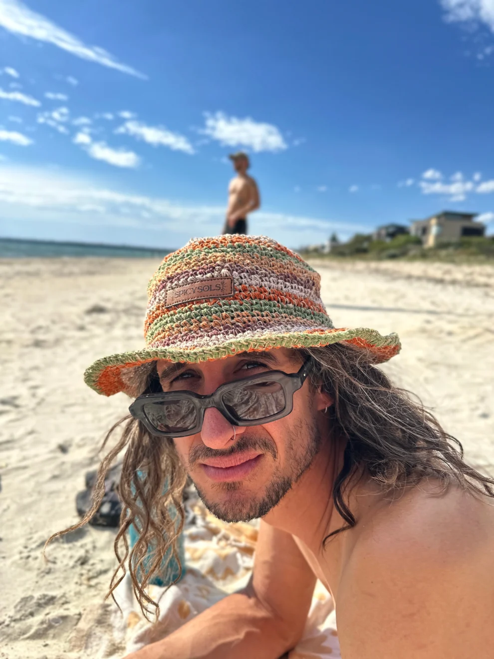 Spicysols - Crochet Hemp Hat Sandy Days