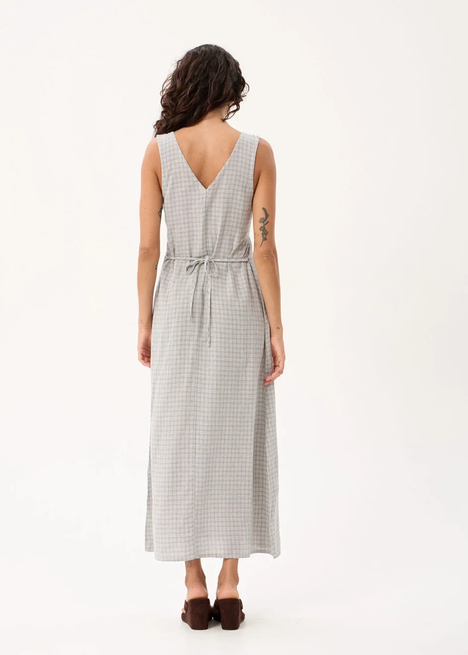 Afends Izzy Maxi Dress in Silver Birch