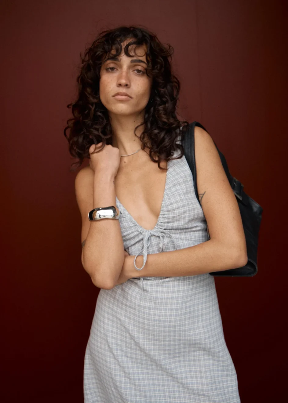 Afends Izzy Maxi Dress in Silver Birch