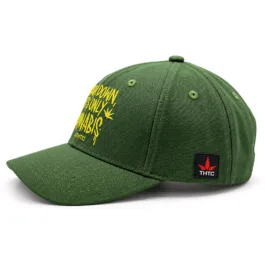 THTC - Calm Down Embroidered Organic Hemp Cap Green