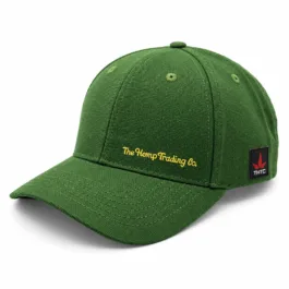 THTC - The Hemp Trading Co Embroidered Organic Hemp Cap Green