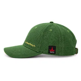 THTC - The Hemp Trading Co Embroidered Organic Hemp Cap Green