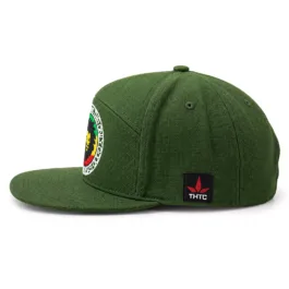THTC - System of a Mau Embroidered Organic Hemp 7 Panel Cap Green