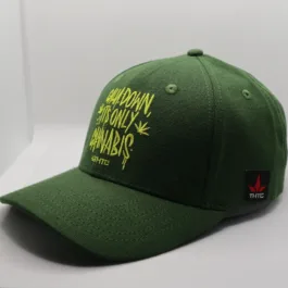 THTC - Calm Down Embroidered Organic Hemp Cap Green
