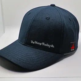 THTC - The Hemp Trading Co Embroidered Organic Hemp Cap Black