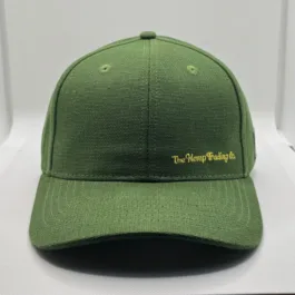 THTC - The Hemp Trading Co Embroidered Organic Hemp Cap Green
